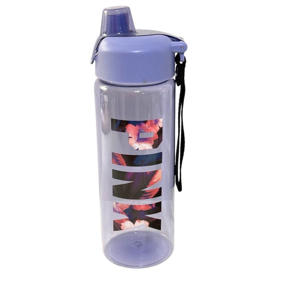 Victoria's Secret PINK Collegiate Water Bottle Thermo Tropical Print in Purple